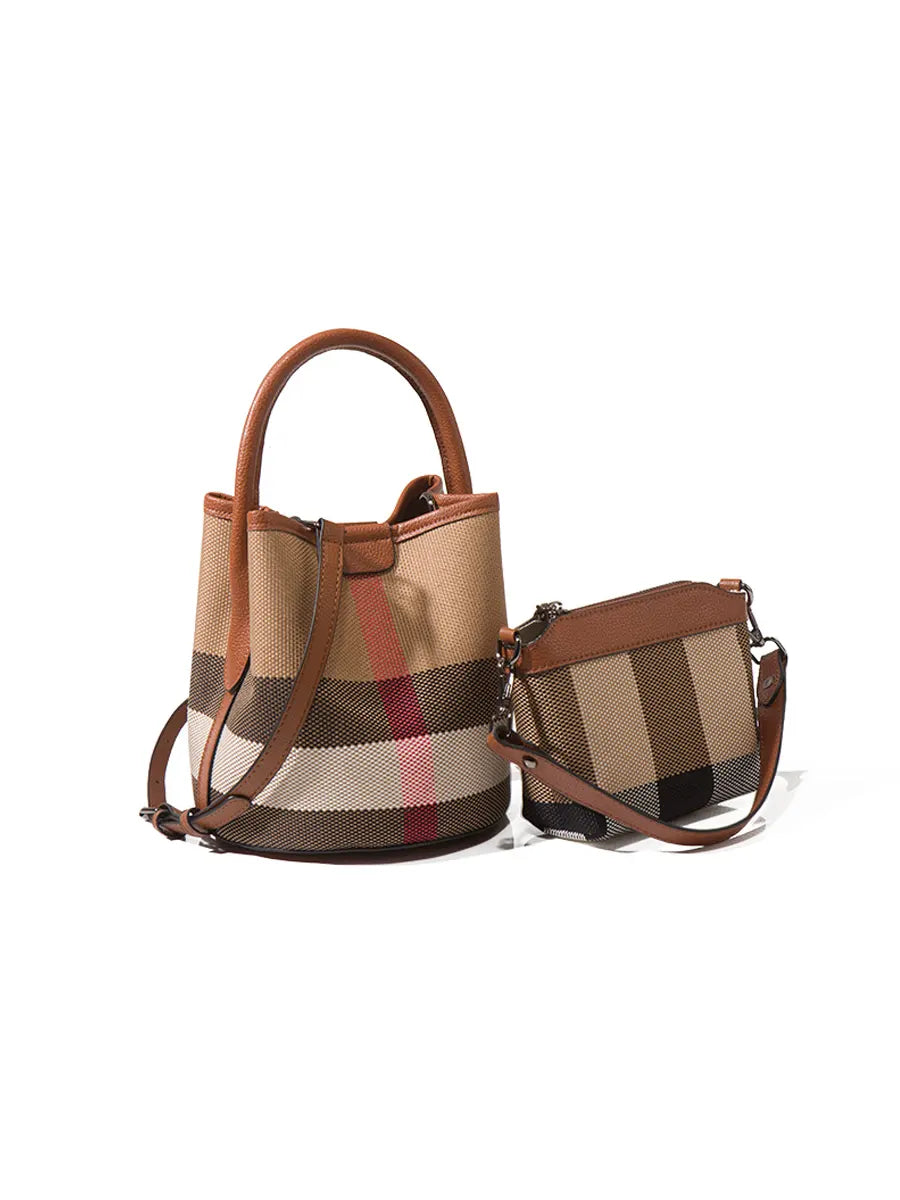 Wanhuishop_new_women_s_shoulder_tote_bag_bucket_bag_checkered_canvas_bag-11