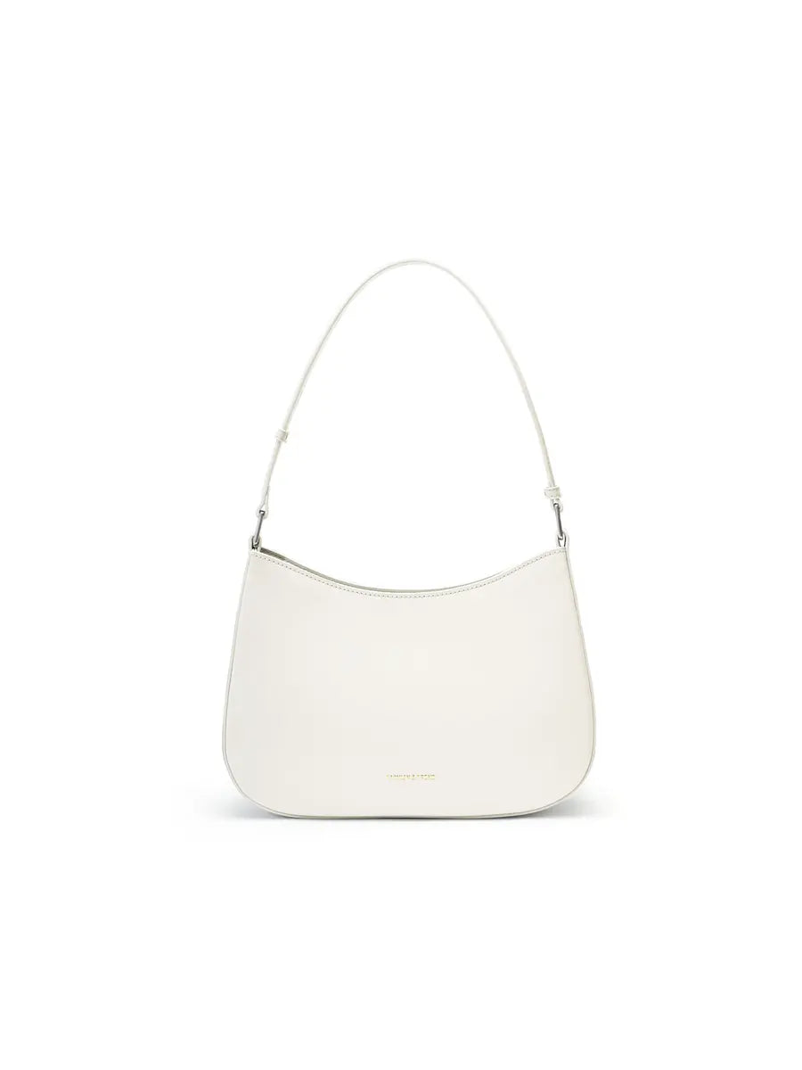 White handbag on a white background