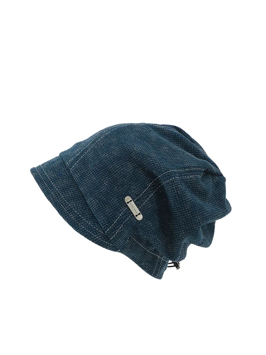 Blue corduroy jacket on a white background