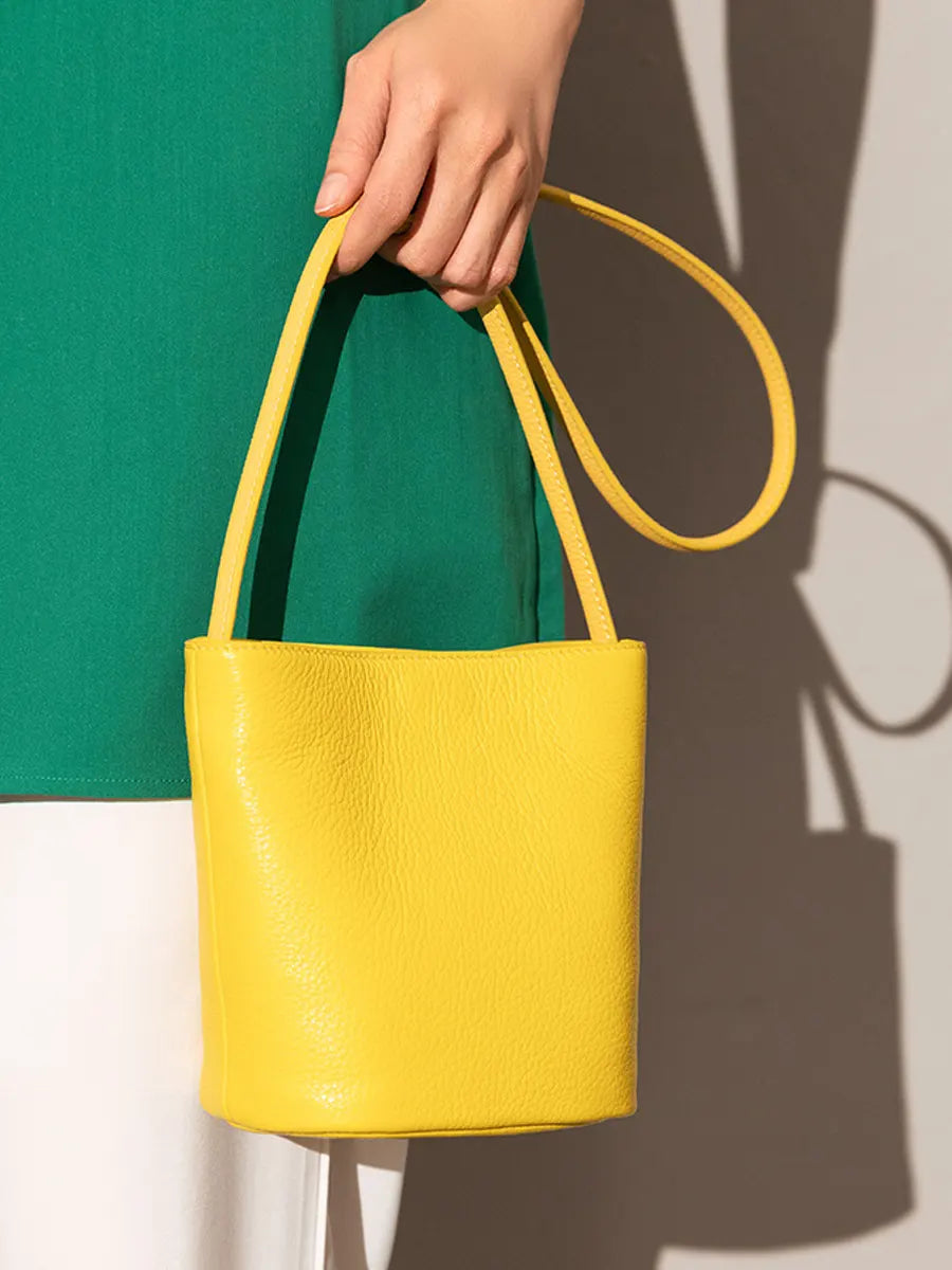 Wanhuishopping_new_women_s_cowhide_bucket_bag_multi-color_shoulder_bag_simple_and_fashionable_women_s_bag-yellow