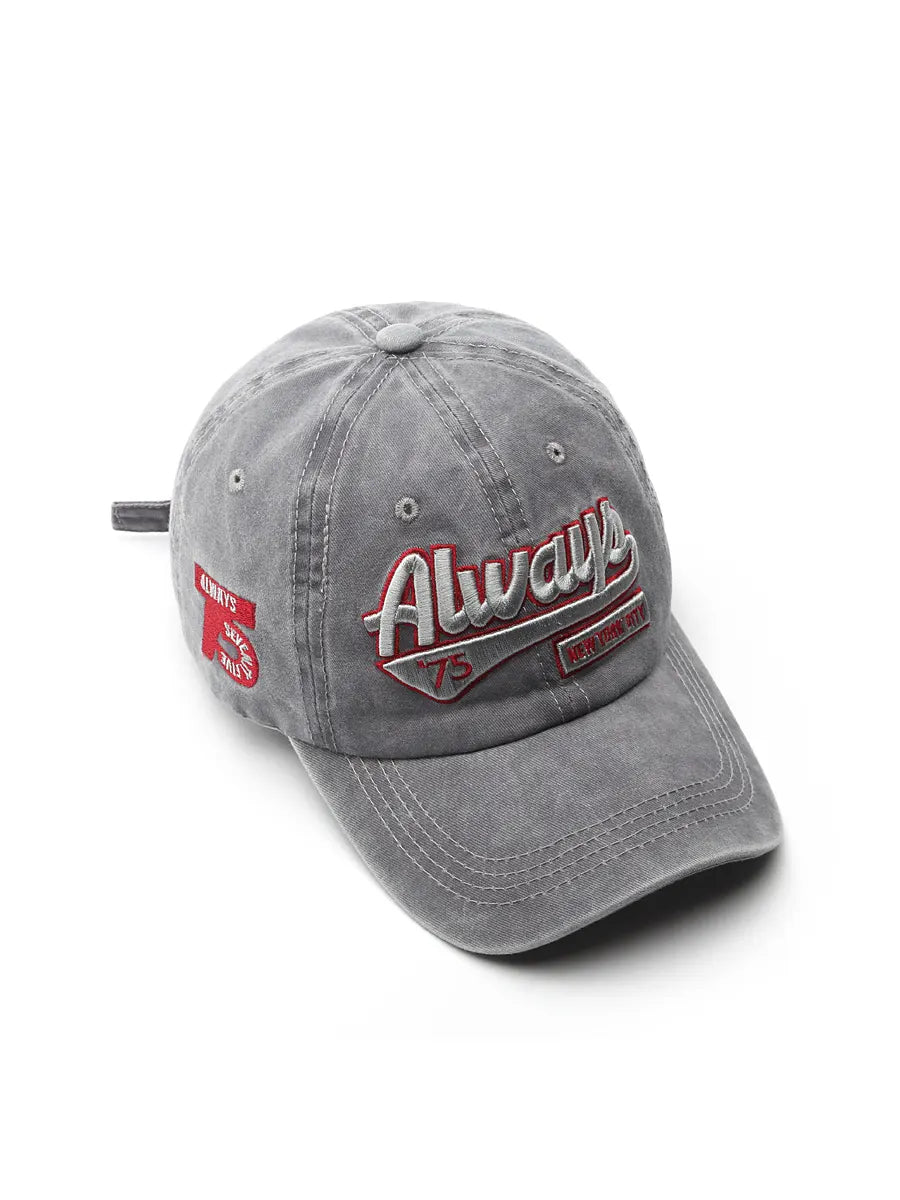 Gray cap with 'Always' and '75' text on a white background