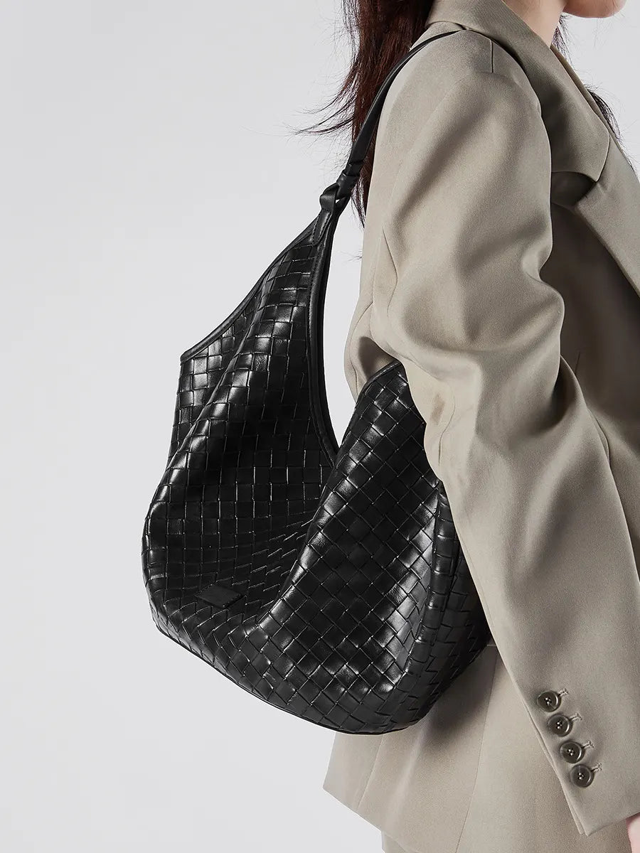 Wanhuishopping new women's woven large capacity bag fashionable and versatile women's bag-1