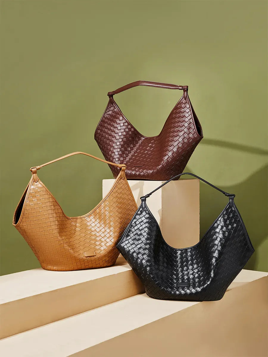 Wanhuishopping new women's woven large capacity bag fashionable and versatile women's bag-3