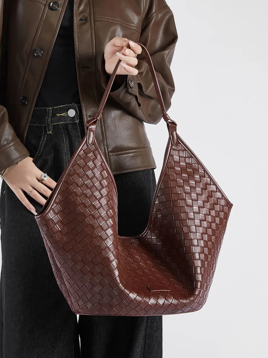 Wanhuishopping new women's woven large capacity bag fashionable and versatile women's bag-4